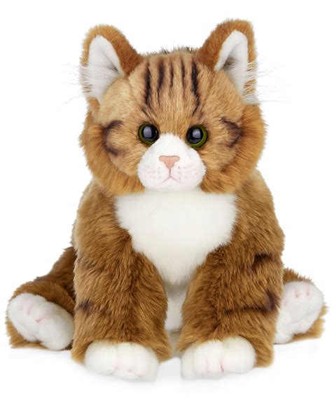 Bearington Manny The Tabby Cat Plush, 10.5 Inch Orange Cat Stuffed ...