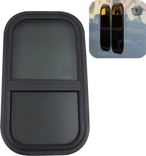 Amazon.com: RV Window, 12" W x 22" H Vertical Sliding Black RV Windows ...