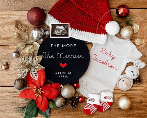 Little sister on the way christmas pregnancy announcement digital it s ...