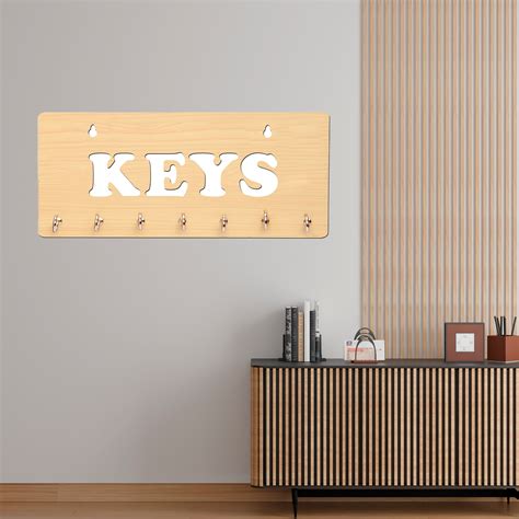 Keys Text Unique Design Wall-Mounted Key Holder for Home Wall – Decors ...