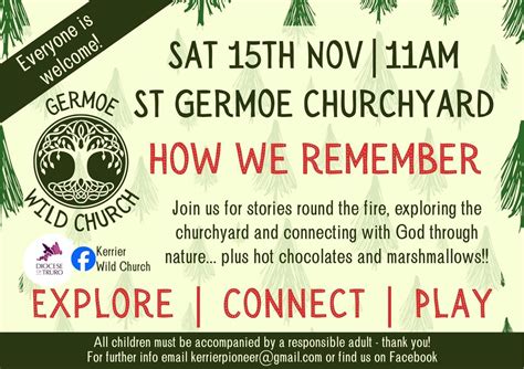 Wild Church- "How We Remember", St Germoe Church, Penzance, 15 November ...