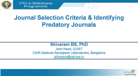 4. PPT - Journal Selection Criteria Identifying - Journal Selection ...