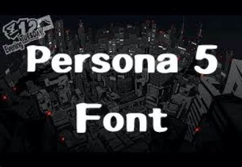 Persona 5 Font FREE - Fontspace.io