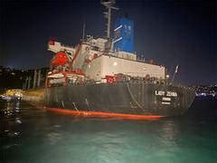Ship bound for Istanbul from Ukraine runs aground in Bosphorus Strait ...
