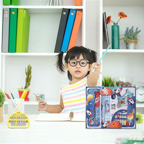 Arjoos Space Theme Abacus Set And Stationery Kit for Kids Boys Girls R ...
