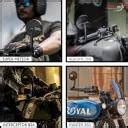 MIKANIX Bike Rear View Side Handle Bar End Mirror | Round Convex Glass ...