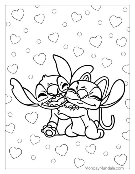 7 dibujos de Stitch del Día de las Madres para colorear y regalar el 10 ...