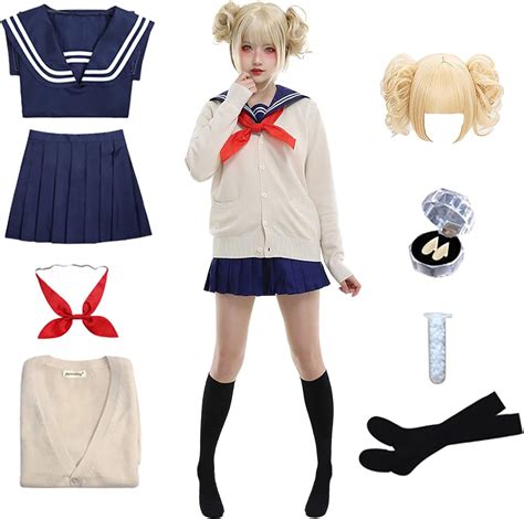 Buy Himiko Toga Cosplay Outfit Halloween Anime Uniform Sailor JK ...