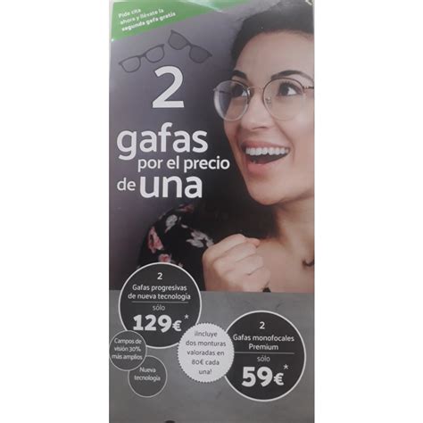 2x1 en gafas progresivas y monofocales