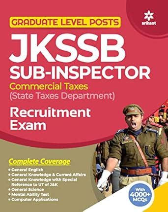 JKSSB Sub Inspector Exam Guide 2021 : Arihant Experts: Amazon.in: Books