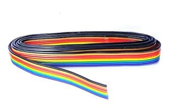 Wizzo (5 Meters) 7/40 Ribbon Wire 10 Core Multi Color DC Ribbon Wire ...