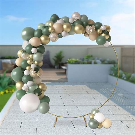 Gold Metal Round Balloon Arch at Agnes Hendricks blog