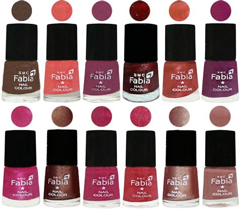 Buy SMC Fabia Platinum Collection 6 ml each Set of 12 High Shine Long ...