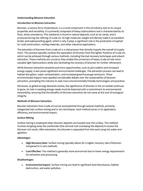 Image result for How Is Bitumen Extracted