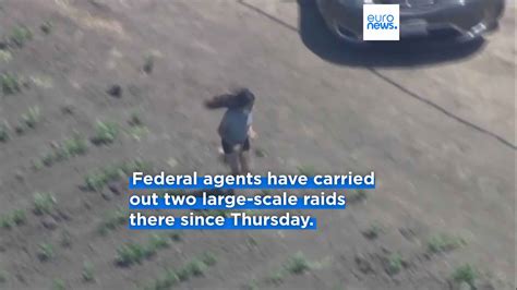 Agents clash with protesters during ICE raids at southern California ...