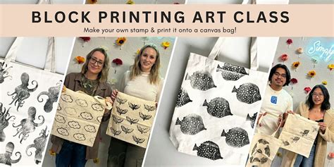 Block Printing Canvas Bag Class, 1631 Washington St NE, Minneapolis, MN ...
