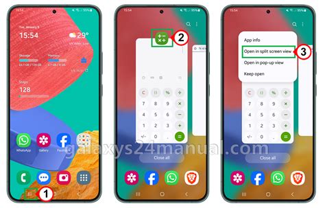 Image result for How to Use Split Screen in Samsung M02