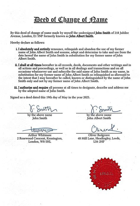 What is a Deed Poll - Deed Poll Department