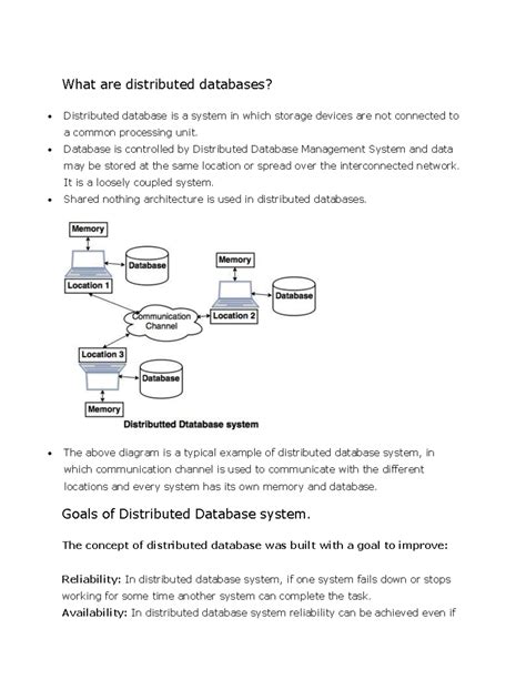 Distributed databases - Database is controlled by Distributed Database ...