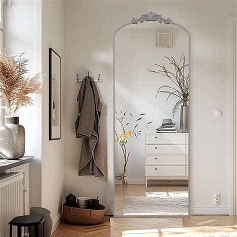 Amazon.com: Filigree Floor Mirror 64"x21" Full Length Freestanding with ...