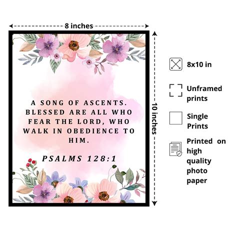 Buy A Song Of Ascents Bible Verses Wall Decor - Christian Posters ...