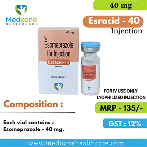 ESRACID – 40 INJECTION Medxone Healthcare