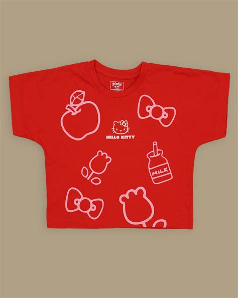Hello Kitty Printed Boxy Fit Tshirt For Girls – Kidsville