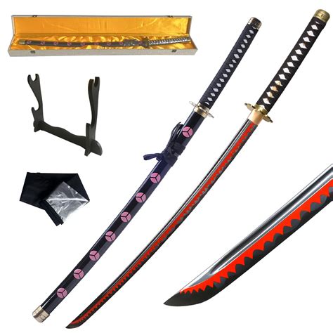 Buy Anime Cosplay Roronoa Zoro Hand Forged Katana Real ,Sharp Blade ...