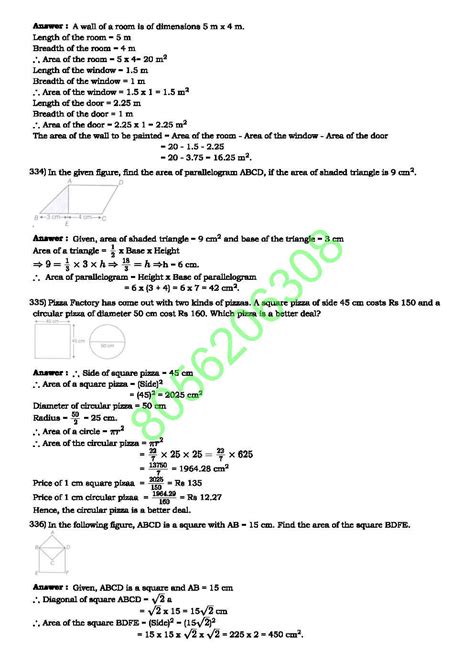 8TH MATHS Perimeter And Area 8