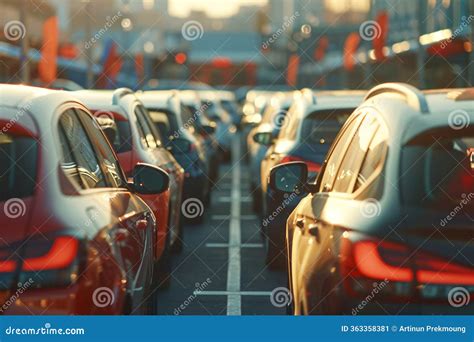 Outdoor Parking Rules. Top View Of A Correct And Incorrect Parked Cars ...