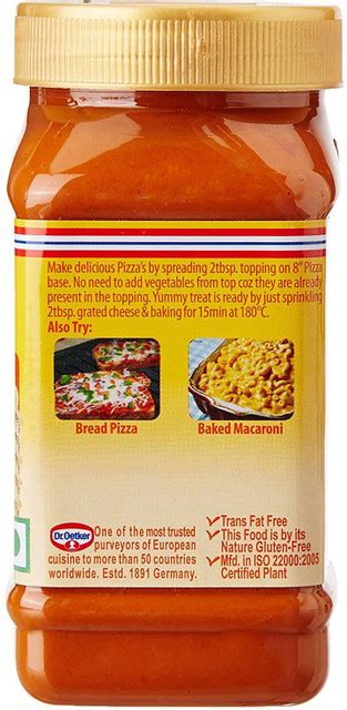 FUNFOODS by Dr. Oetker Pizza Topping 325 Gram Price in India - Buy ...