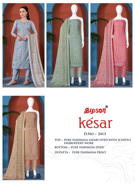 Kesar-2413 Bipson Prints Woolen Pashmina Suits – Kavya Style Plus