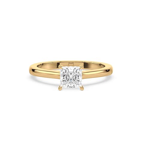 Classic Princess Halo Ring – Infinity Solitaires
