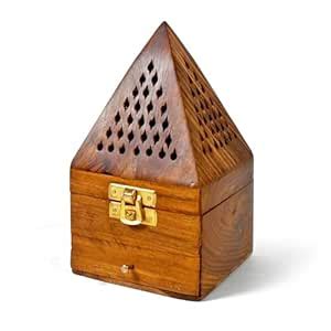 Xelda Wooden Incense Holder with Ash Catcher, Dhoop Stand, Agarbatti ...