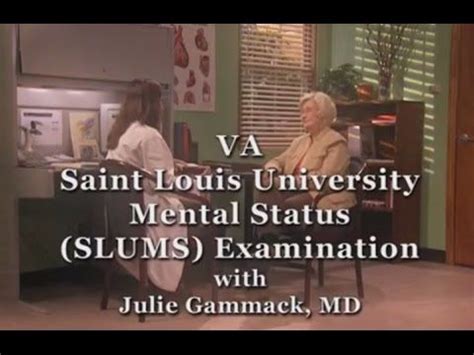 VA Saint Louis University Mental Status (SLUMS) Examination - YouTube ...