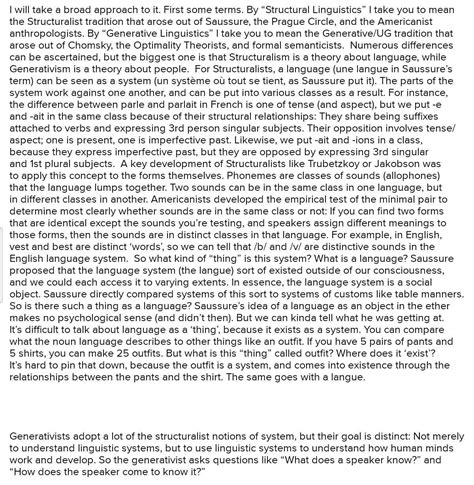 examine the difference between generalists and structuralists? - Brainly.in