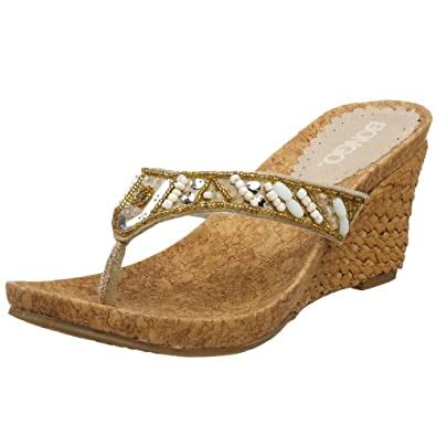 Buy Bongo Women's Center Piece Thong Sandal,Natural,10 M US at Amazon.in