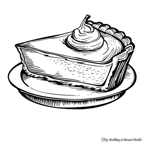 Pumpkin Pie Coloring Page Printable Cute Fall Coloring Pages Crafty