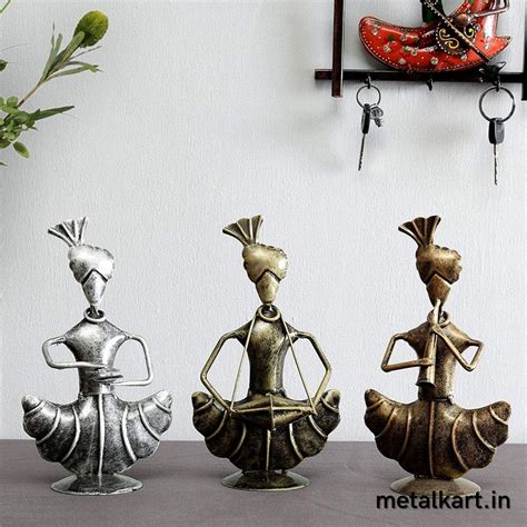 Band of Indian Musicians (Set of 3) - Punam Metalcrafts