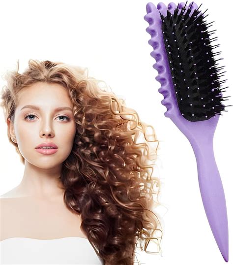 Amazon.com : iDAOLI Curl Defining Brush, 2024 Newest Boar Bristle Hair ...
