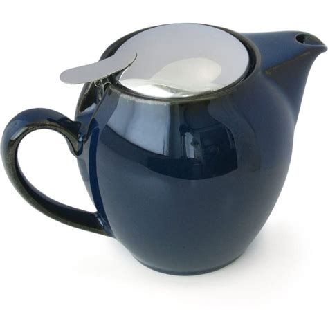 Tea Pot 580ml Jeans Blue Porcelain | Chefs Essentials