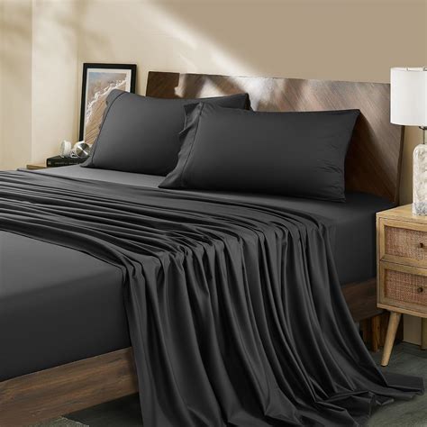 Amazon.com: Shilucheng 100% Egyptian Cotton Queen Size Sheets Set ...