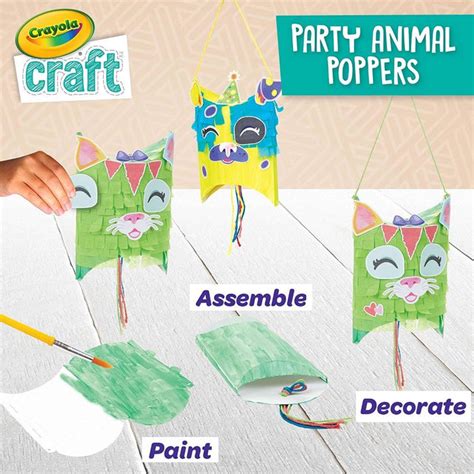Crayola Craft Animal Party Poppers Craft Kit — Toycra