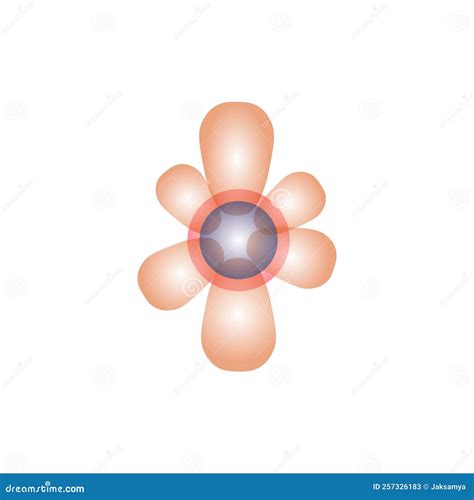 The Electron Cloud of the Atom in Physics. Stock Vector - Illustration of atomic, energy: 257326183