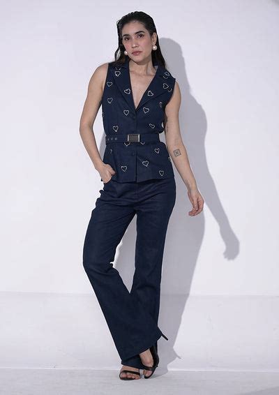 Stylish Denim Vest Set for Trendy Looks – IKI CHIC