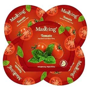 Buy MasKing Superfood Tomato Sheet Mask for Skin Brightening, Hydrating ...