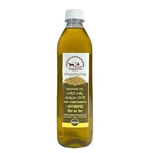PRAKRUTHI SHUDH OIL Wood Pressed Sesame Oil For Cooking , Natural ...