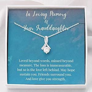 rakva 925 Silver Gift Grandmother Necklace, Loss Of A Granddaughter ...