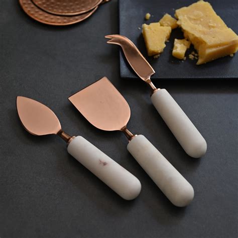 Chic Cheese Knives Set, marble handles, With Stylish Gift Box – Mora Taara