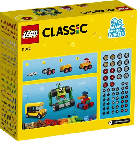 Lego Classic Bricks And Wheels 11014 Kids Building Kit (653 Pieces)